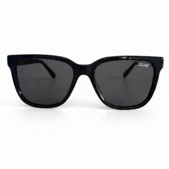 QUAY WIRED MEDIUM BLACK/SMOKE POLARIZED SUNGLASSES UNISEX - Picture 4 of 8